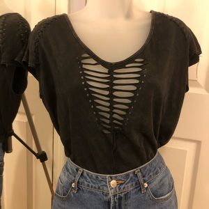 Forever 21 Distressed Top